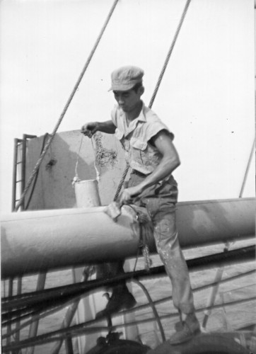 Force 136 men had to work on cargo ships to earn their passage home to Canada.