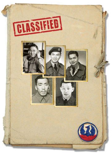 Captained by Roger Cheng, these Force 136 men spent several months behind enemy lines in Borneo. (Top, LtoR): Roger Cheng; Norman Lowe; Louie King; Roy Cha; Daniel Shiu.