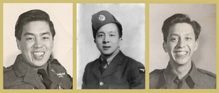 Ben (L), Edward and Peter Lee of Windsor, Ontario