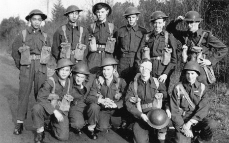 Bing Chew Wong (Front row, Left) during his training