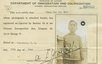 Immigration Certificate